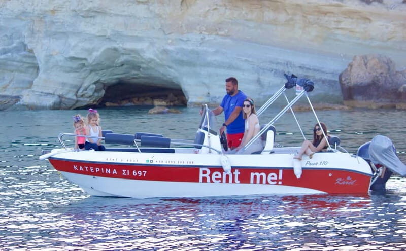Hersonissos: Rent a Boat - No License Needed - Key Points