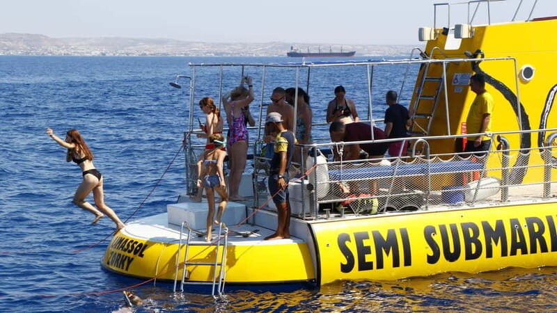 Larnaca: Yellow Submarine Swim Cruise with Unlimited Drinks - In-Depth Breakdown of the Itinerary