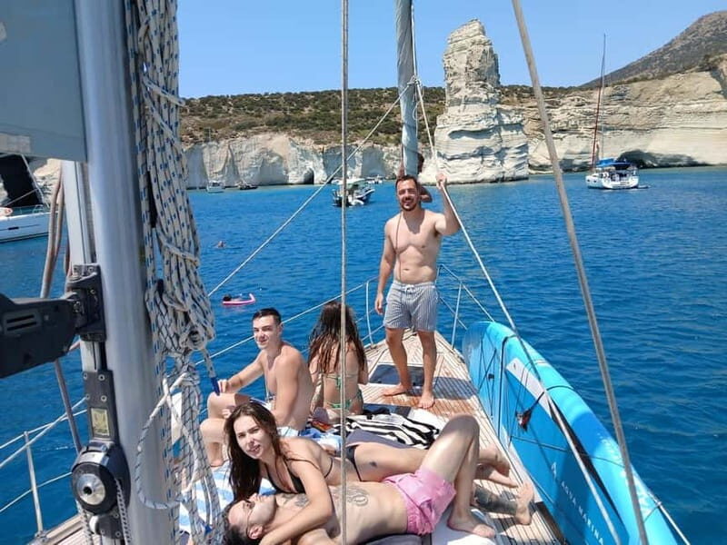 Milos: Full Day Private Cruise with Mediterranean Lunch - The Yacht and Onboard Comfort