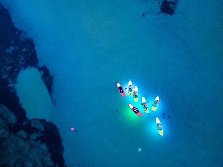 Paddle Surf with Led lights at sunset in Menorca - What’s Included and What You Should Bring