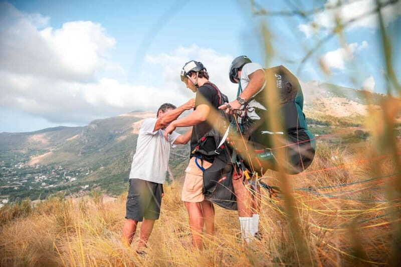 Palermo: volo in parapendio in tandem foto e video - The Briefing and Preparation