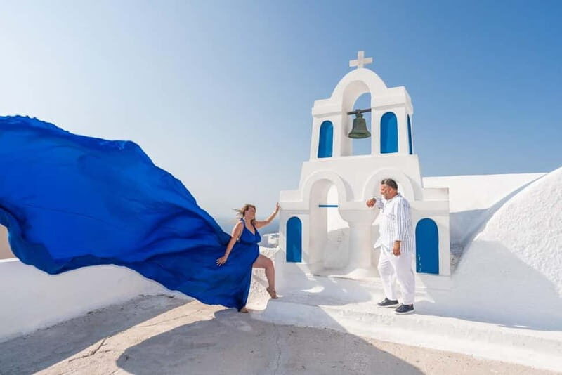 Private Flying Dress Photoshoot Santorini With Pickup - What We Love About the Flying Dress Photoshoot