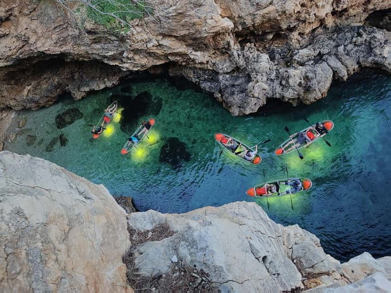 Pula: Cave Sunset/Night Tour in Transparent Kayak - The Itinerary in Detail