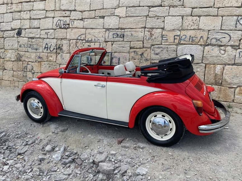 Rethymno: Ride with a VW Beetle Cabrio for 12 hours - Authentic Experiences and Past Feedback