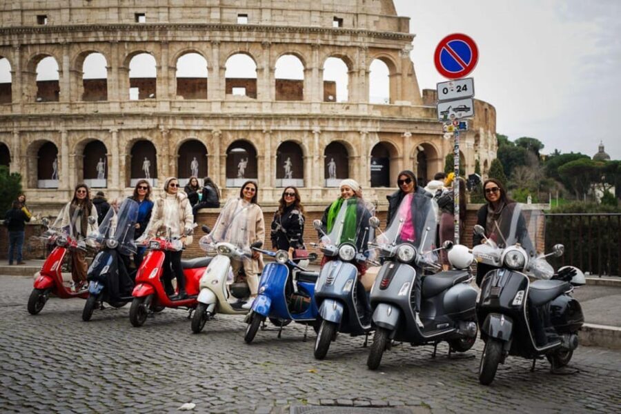 Rome: Vespa Adventure with Pick Up and Drop Off - The Itinerary in Detail