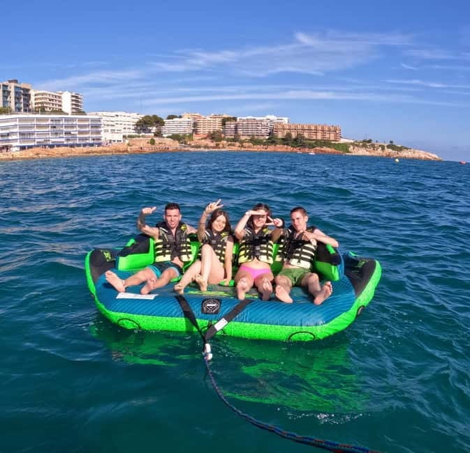 Salou: Private Inflatable Water Sofa Ride - The Itinerary in Detail