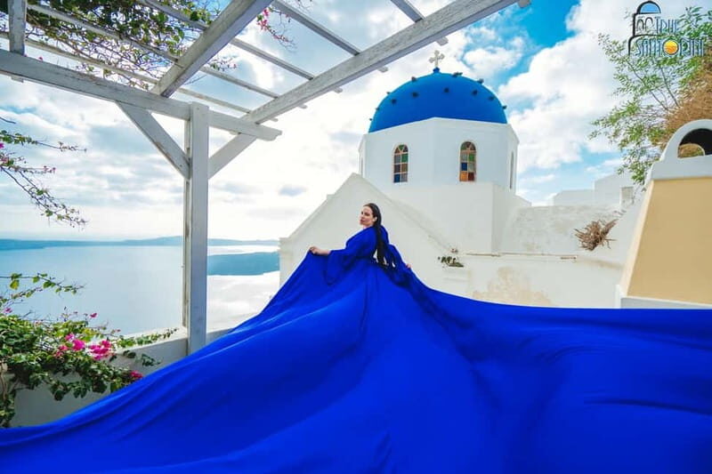 Santorini: Flying Dress Photoshoot with Edited Photos - The Photos and Value