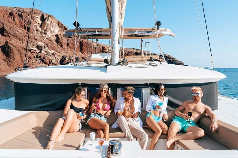 Santorini: Luxury Catamaran Cruise with Lunch, BBQ & Drinks - The Itinerary in Detail: What to Expect