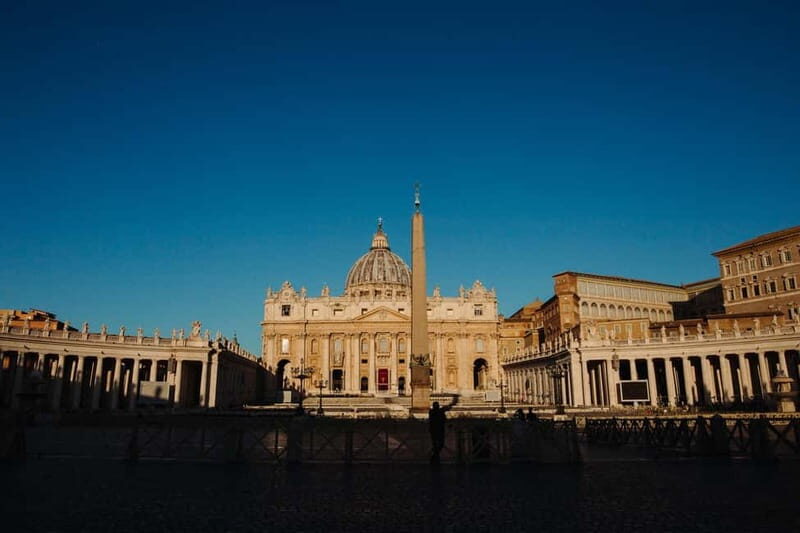 St. Peters Basilica Priority Access Tour with Dome & Crypt - Walking Through St. Peter’s Square