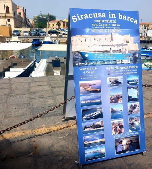 Syracuse: Ortigia Island Boat Tour with Captain Mirko - Detailed Breakdown of the Itinerary