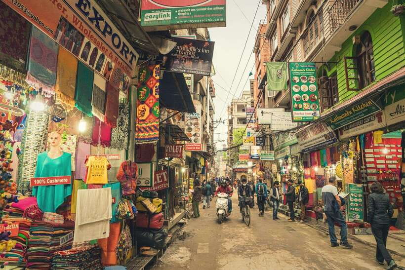 Thamel Rickshaw Tour - First Stop: Ason Market Square