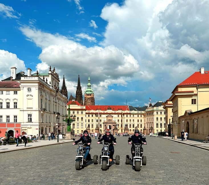 The Best  Trike Prague city tour live guided in English - The Itinerary and Sights