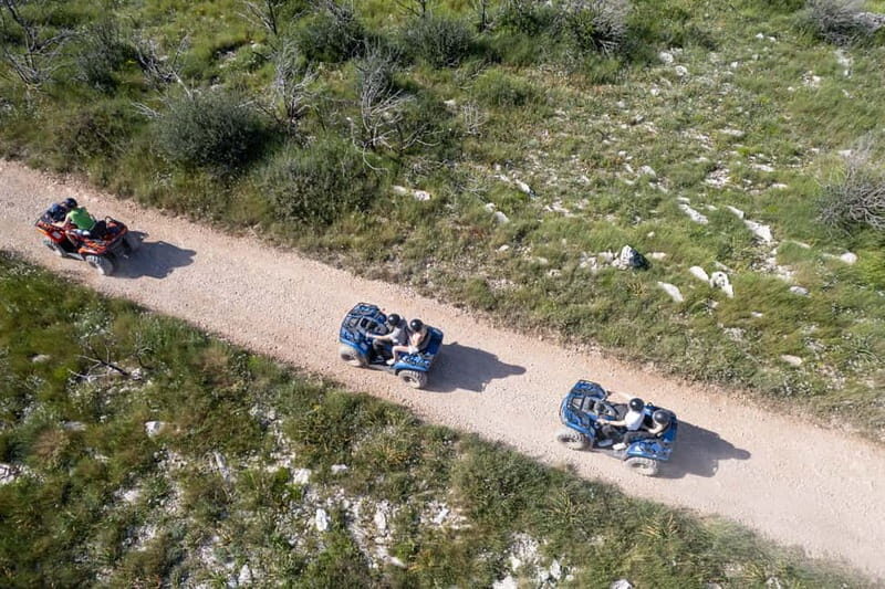 Trogir, edno: iovo Island 100% Off-Road Quad ATV Tour - The Itinerary in Detail