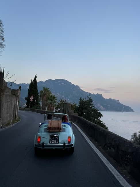 Vintage photo tour of Amalfi aboard a vintage FIAT 500 - What the Tour Feels Like