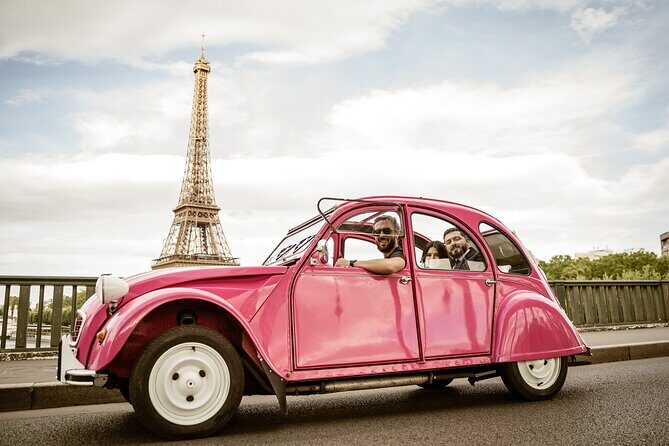 3H Champagne Tour Through Paris by Night in a Pink Citroën 2CV - A Detailed Look at the Paris Night Experience in a Pink 2CV