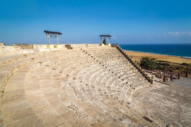 Ancient Kourion, Kolossi Castle, Omodos & Winery Tour from Paphos - Exploring Kourion: An Open-Air Museum
