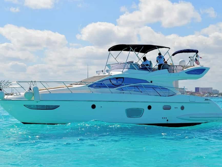 Cancun: Azimut 47 Fly Private Yacht - 6 hours to Isla Mujeres - What to Expect: An Authentic Private Yacht Experience