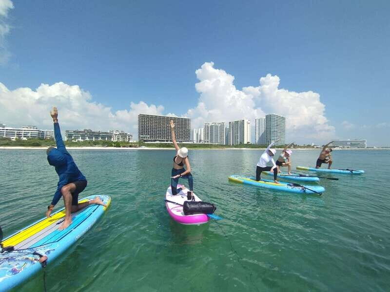Cancún: Sup Yoga and Meditation over the Caribbean Sea - The Yoga and Meditation Routine