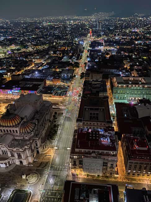 CDMX: Night Walking Tour of the City, with option to visit the Torre Latinoamericana - The Main Landmarks and Experience
