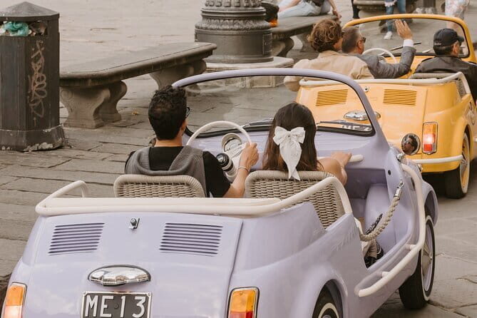 Discover Florence city center on e-cabriot fiat 500 - The Experience in Detail