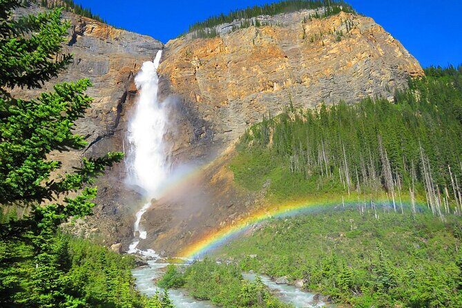 Emerald Lake,Takakkaw Falls, Moraine and Lake Louise Private Tour - The tour then moves to Lake Louise, arguably the most famous of all the Rockies’ lakes. As you approach, the impressive glacier above the lake comes into view, creating a stunning backdrop for the emerald waters below. During your 45-minute stop, you can walk along the lakeside, snap photos of the iconic Fairmont Chateau Lake Louise, or just sit and absorb the mountain vistas. Many travelers mention how surreal it feels to stand in this spot, with the lake’s mirror-like surface reflecting the surrounding peaks.