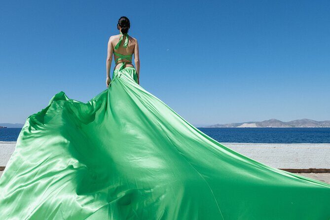 Flying Dress Private Photoshoot Santorini - Booking and Logistics