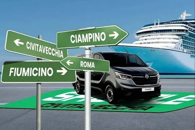 From Civitavecchia Cruise Port to FCO 1-8 People - The Value of a Private Transfer