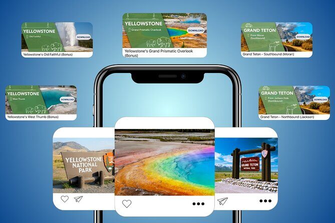 Grand Teton and Yellowstone Self-Guided Driving Tours Bundle - Key Points