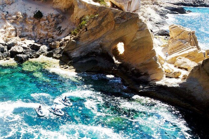 Jet ski tour from San Antonio (Ibiza) to Atlantis - The Highlight: Atlantis (Sa Pedrera)