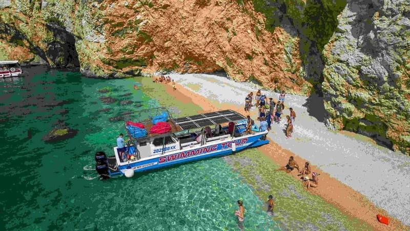 Krk: Swimming and snorkeling tour on Golden Bay - The Itinerary in Detail