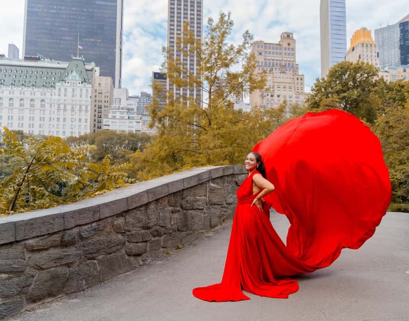 NYC: Flying dress photoshoot Dumbo or Central Park jonadress - Locations That Make Your Photos Pop