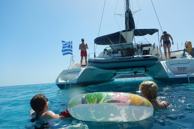 Private CATAMARAN daytrip - Lindos/ Rhodos with Lunch and drinks - The Sum Up