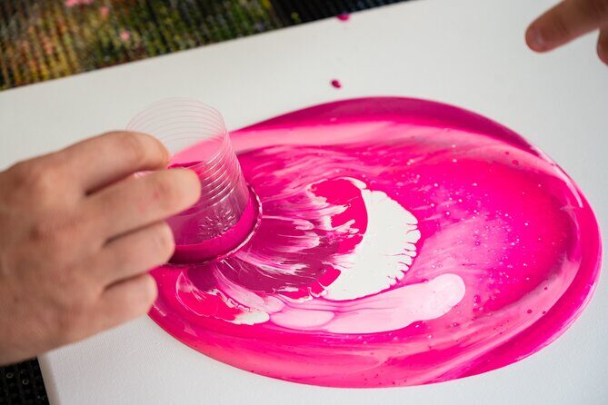 Private Fluid Art Class in Houston - Materials and Safety Considerations