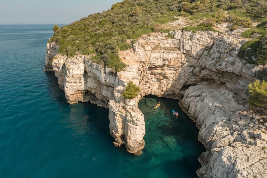Pula: Cave and Islands Kayak Tour, Snorkeling and Drinks - The Experience in Detail