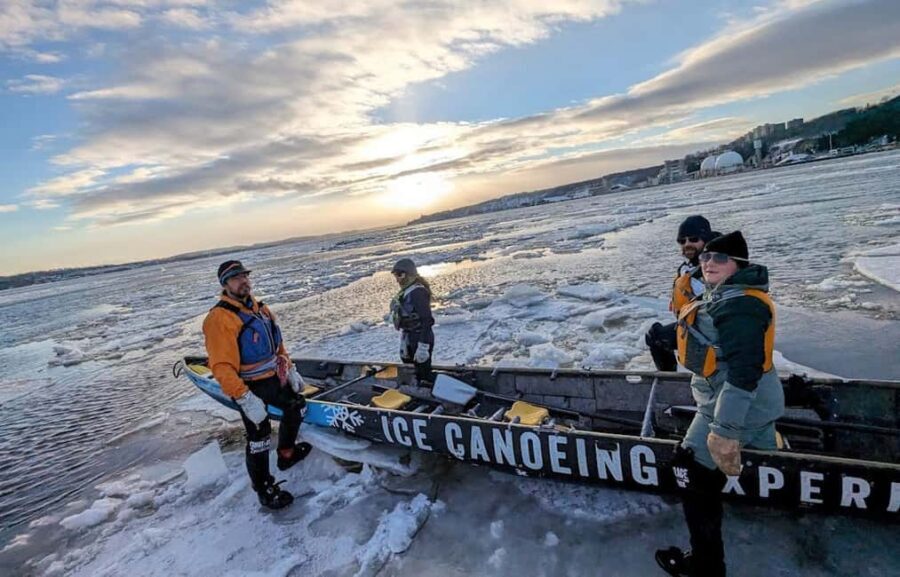Quebec City: Sunset Ice Canoe Experience with Sauna - Authentic Experiences and Authenticity