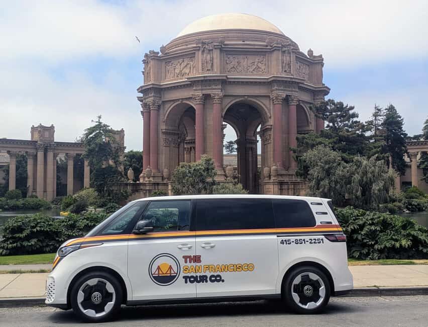 San Francisco Private City Tour in New EV Volkswagen Van - Top Highlights of the Tour