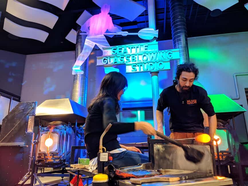 Seattle Glassblowing: Create Your Own, 2 Piece Experience - An Authentic Artistic Encounter
