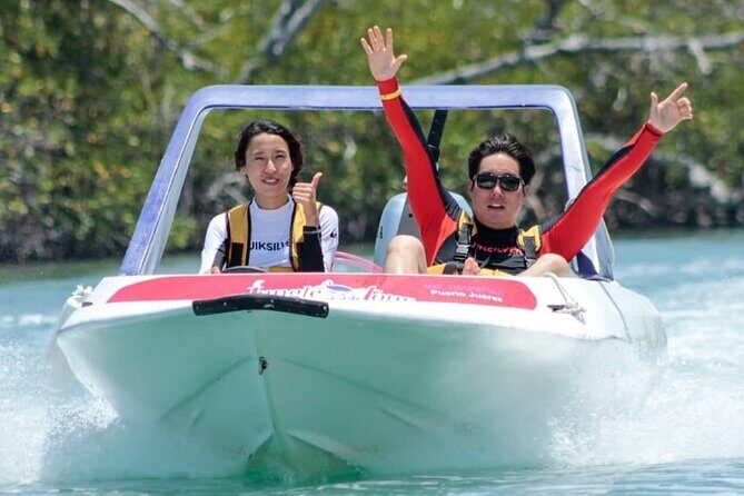 Speedboat and Snorkeling Adventure in Cancun - Speedboat Ride over Nichupte Lagoon