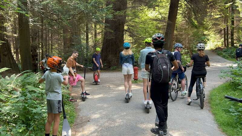 Stanley Park EUC & E-scooters loop tour - Lush Forest Trails and Wildlife Encounters