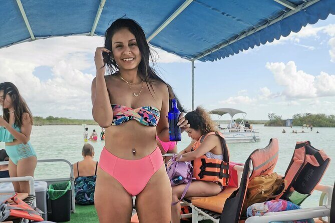 The Best Experience on 7 Colors Lagoon - Bacalar Pontoon Tour from Riviera Maya - The Itinerary in Detail