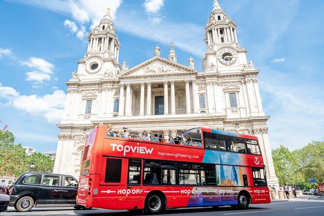 TopView® 48 Hr Hop on Hop off Bus Tour with River Cruise & Walks - The Thames River Cruise
