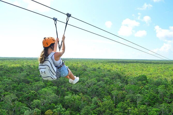 Tulum Adventure: Horses + ATV + Cenote + Zipline + Lunch - Ziplining and Rappelling: A Heart-Racing Combo