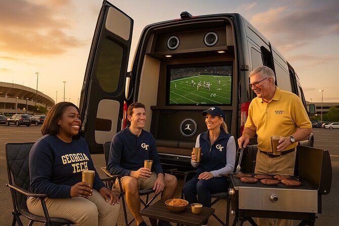 VIP Gameday Tailgate in a Maybach Sprinter Van - A New Level of Gameday Comfort in Atlanta