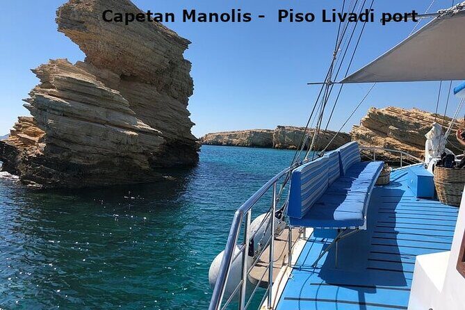 Wooden Boat from Piso Livadi, Blue Lagoon ,Antiparos, Sea Caves - Snorkeling and Water Activities