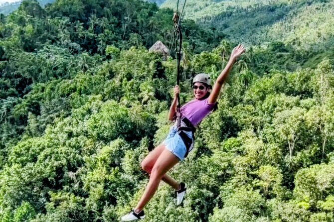AMBER COVE-TAINO BAY 5 Zip Lines 7 Waterfalls + Locale Food - Zip Lining: Flying High Above the Canopy