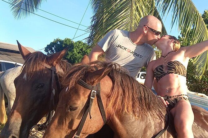 2 Hour Horseback Riding Sunset Tour with Dore's Riding Stable - The Beach Swim and Sunset Moments