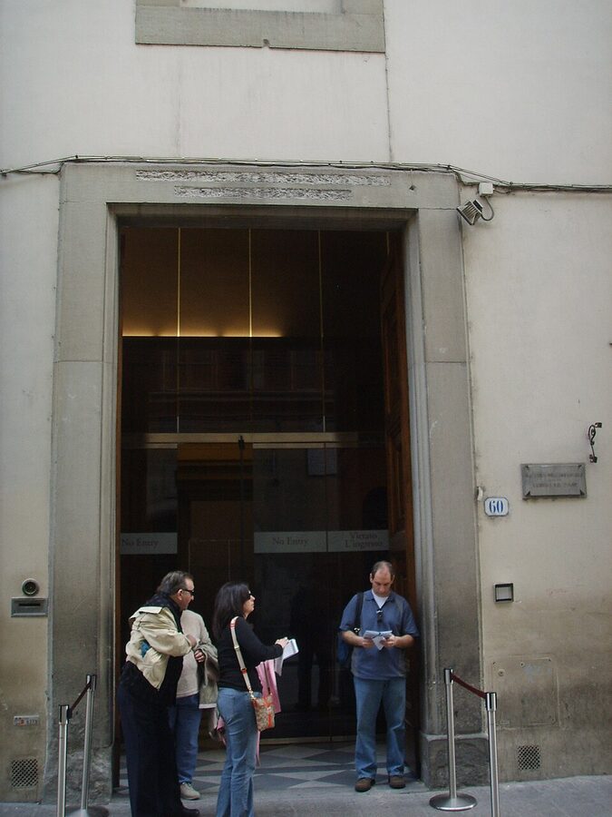 Entrance to the Galleria dell'Accademia on Via Ricasoli in Florence