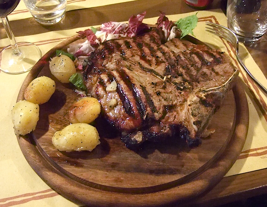 Bistecca alla fiorentina Tuscan T-bone steak
