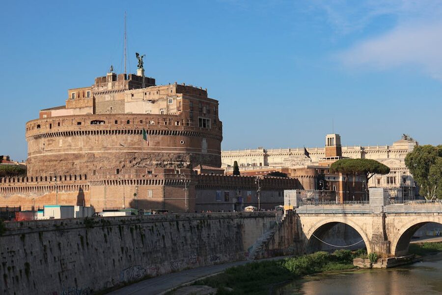Historic Castel Sant Angelo monument in Rome