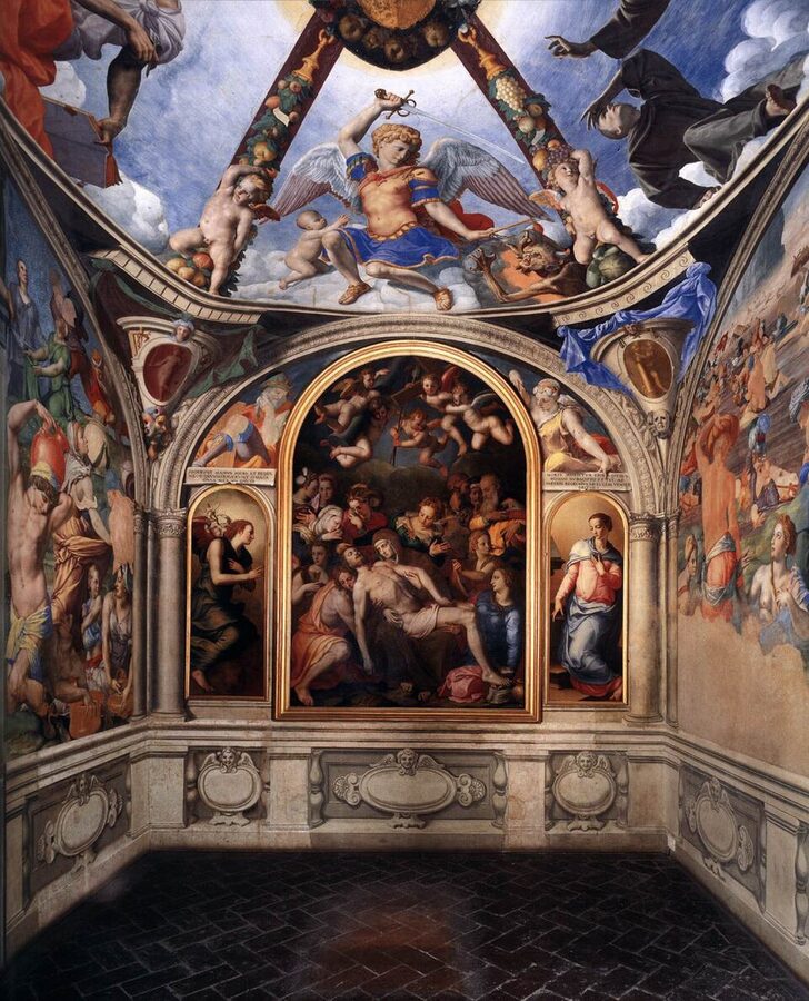 The chapel of Eleonora di Toledo with Bronzino frescoes
